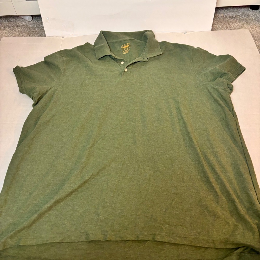 The Foundry Supply Co Men 4XL Polo Shirt Olive Green Big& Tall work wear casual